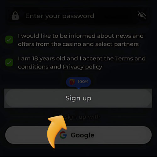 Instruction Confirm registration